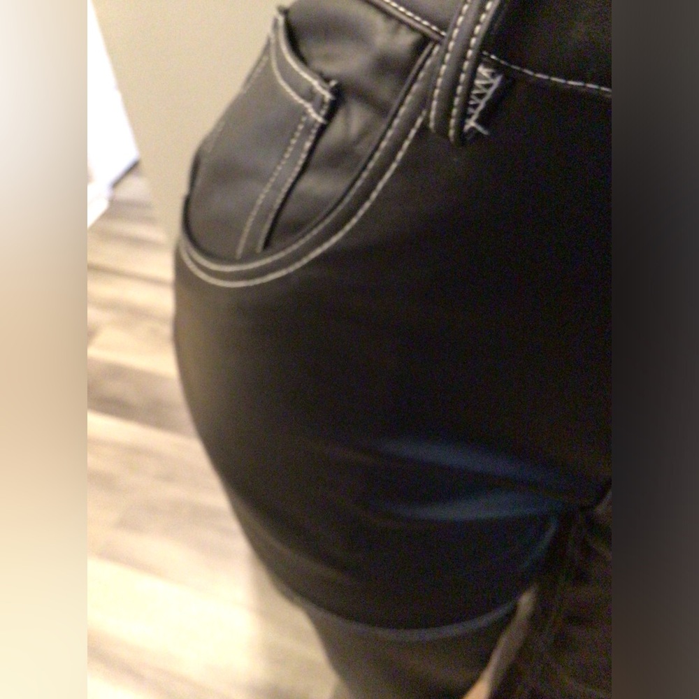 Leatherette Jeans